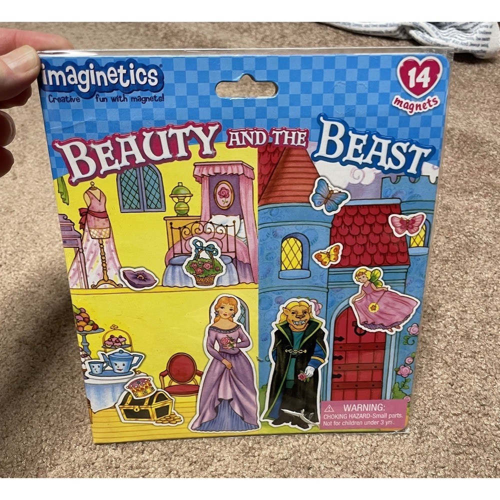 New‎ Beauty & The Beast G3 Imaginetics Magical Play Board 14 Magnets 2008